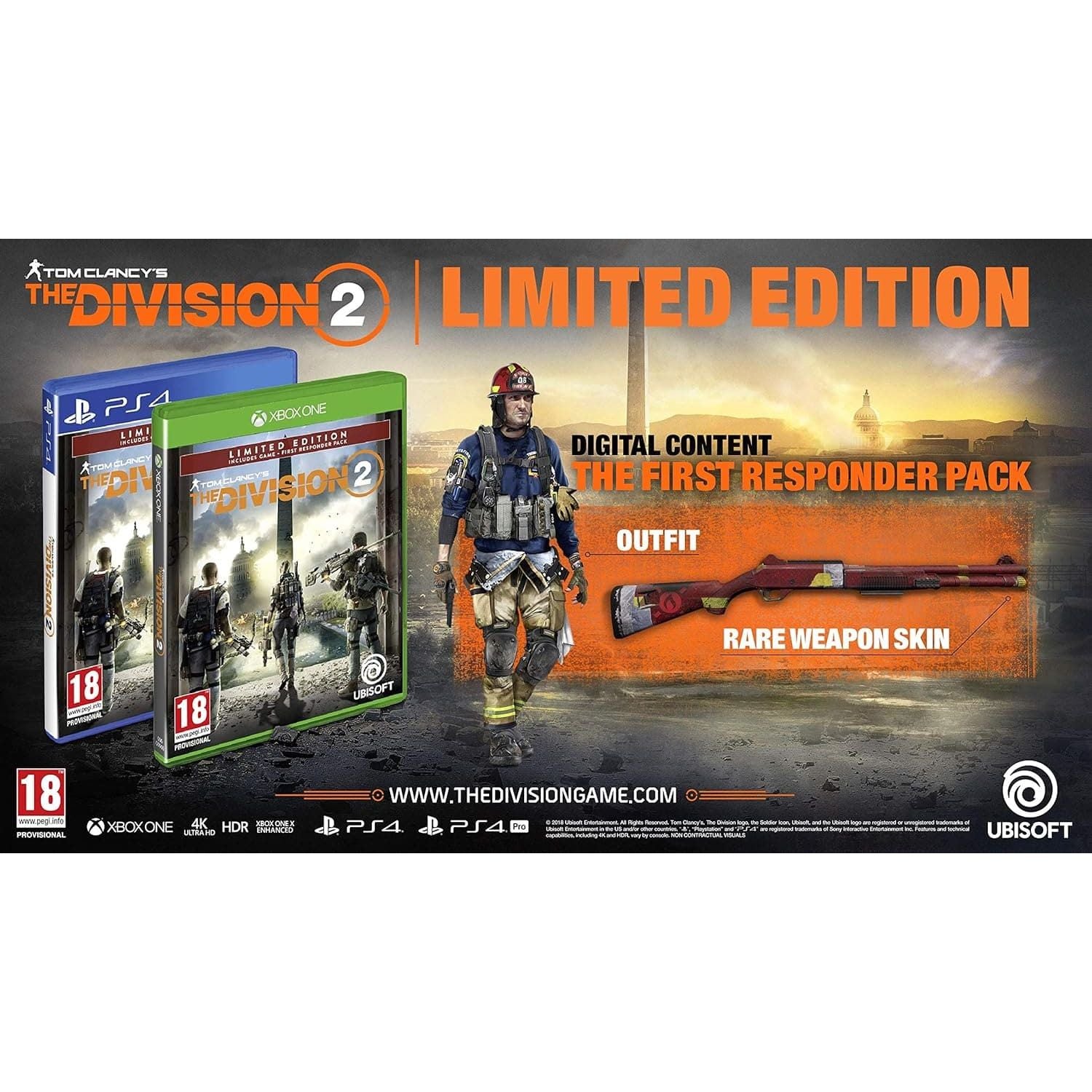 Buy PS4,Tom Clancy's The Division 2 Limited Edition (PS4) - Gadcet UK | UK | London | Scotland | Wales| Ireland | Near Me | Cheap | Pay In 3 | Video Game Software